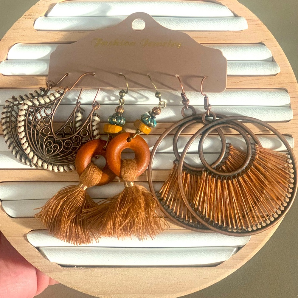 Boho earrings set